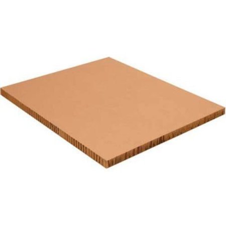 BOX PACKAGING Honeycomb Pallet Sheets, 96"L x 48"W x 2"H, Kraft, 20/Pack HC48962